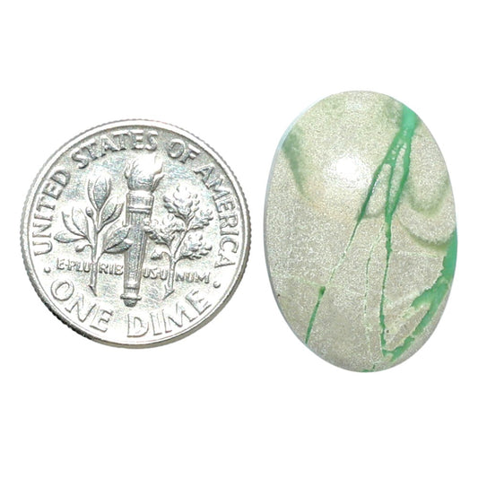 Utah Variscite 15x22x5 mm Oval Shape Polished Gemstone LS93-07936