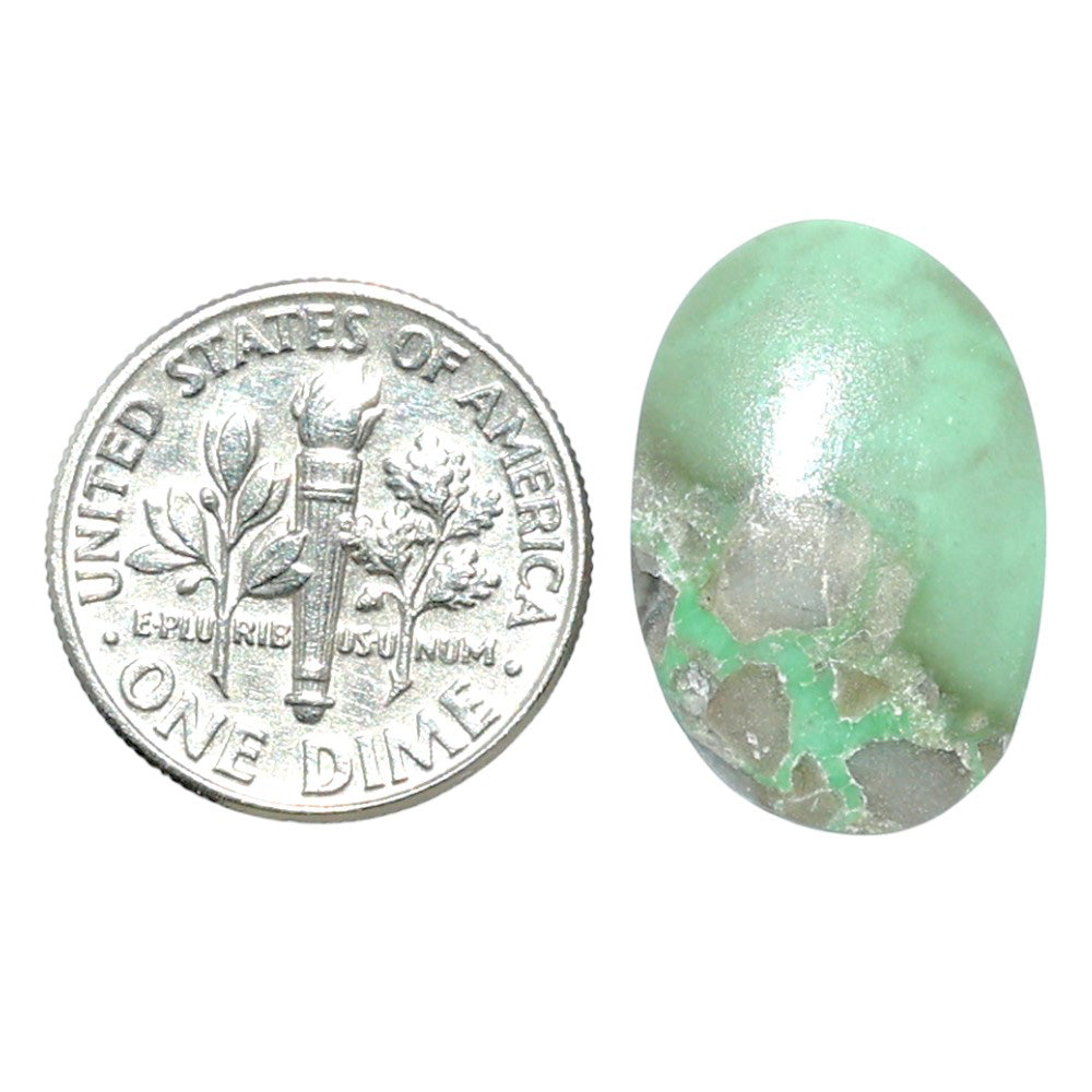 Utah Variscite 13.7x20.2x5.5 mm Oval Shape Polished Gemstone LS93-07938