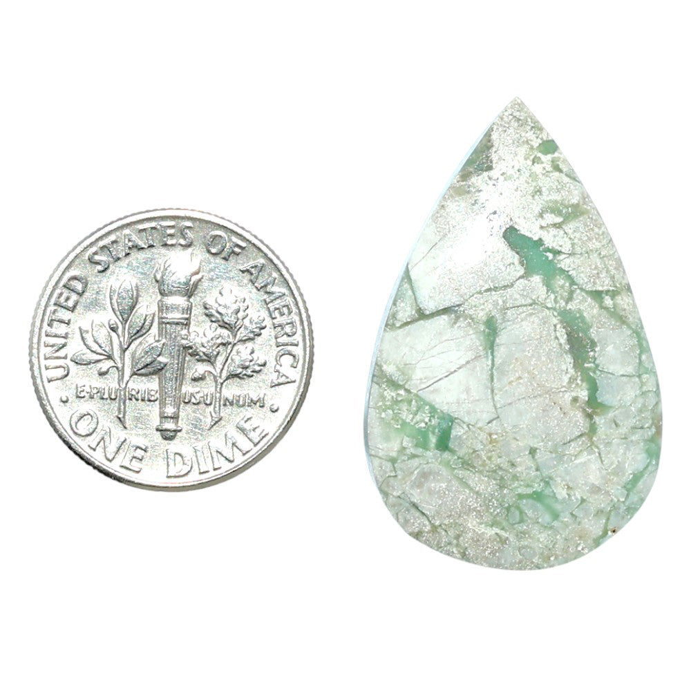 Utah Variscite 18.8x29.85x5 mm Pear Shape Polished Gemstone LS93-07943