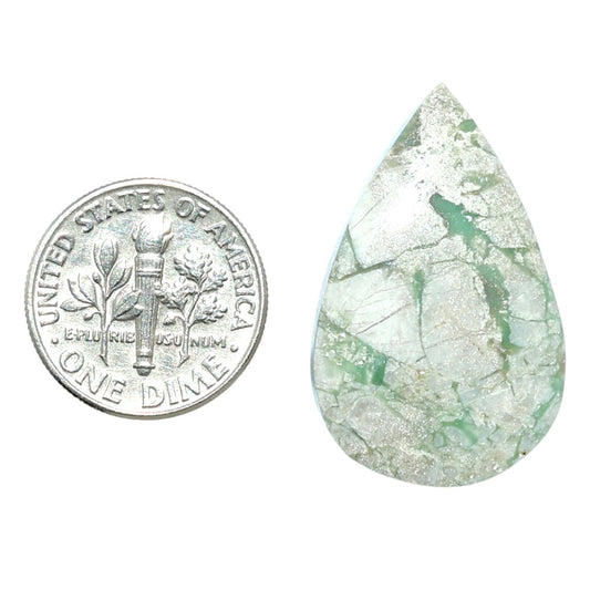 Utah Variscite 18.8x29.85x5 mm Pear Shape Polished Gemstone LS93-07943