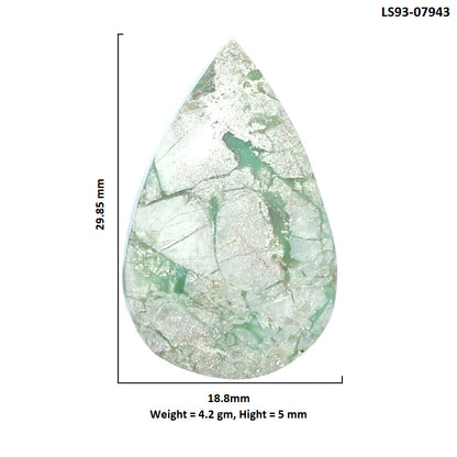 Utah Variscite 18.8x29.85x5 mm Pear Shape Polished Gemstone LS93-07943