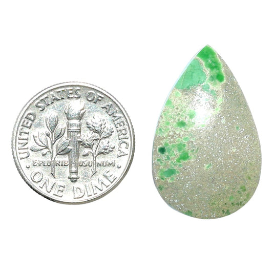 Utah Variscite 16x25.3x5 mm Pear Shape Polished Gemstone LS93-07946