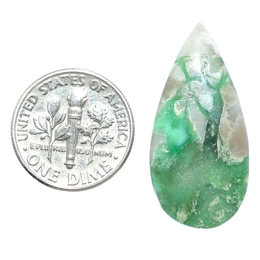 Utah Variscite 14.5x29.8x4.5 mm Pear Shape Polished Gemstone LS93-07948