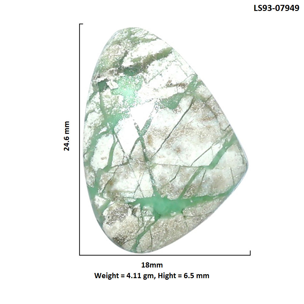 Utah Variscite 18x24.6x6.5 mm Fancy Shape Polished Gemstone LS93-07949