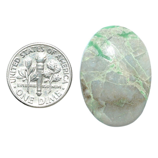 Utah Variscite 19.5x27.6x6.5 mm Oval Shape Polished Gemstone LS93-07950