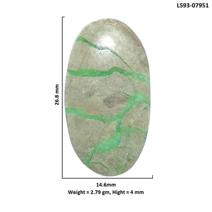 Utah Variscite 14.6x26.8x4 mm Oval Shape Polished Gemstone LS93-07951