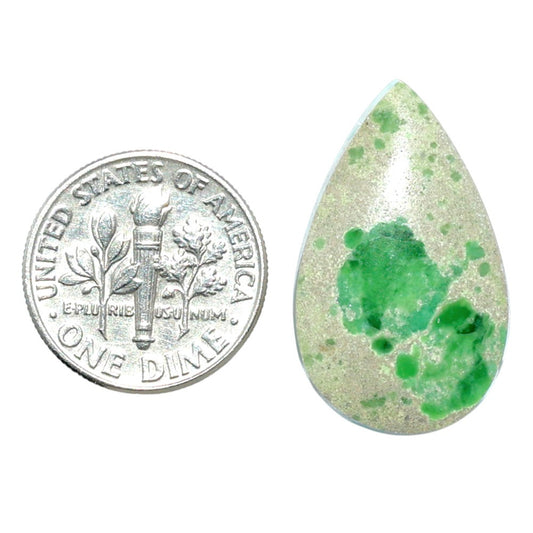 Utah Variscite 16x26.2x4.3 mm Pear Shape Polished Gemstone LS93-07953
