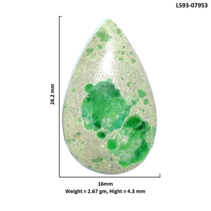 Utah Variscite 16x26.2x4.3 mm Pear Shape Polished Gemstone LS93-07953