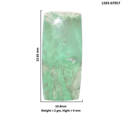 Utah Variscite 10.8x23.85x4 mm Baguette Shape Polished Gemstone LS93-07957