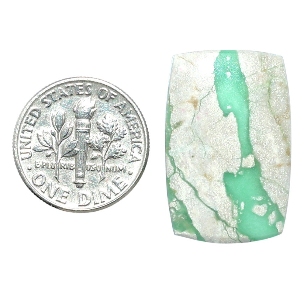 Utah Variscite 16.5x25.3x5 mm Baguette Shape Polished Gemstone LS93-07962