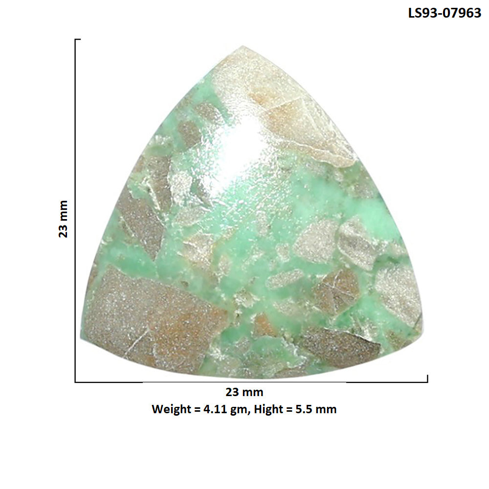 Utah Variscite 23x23x5.5 mm Fancy Shape Polished Gemstone LS93-07963