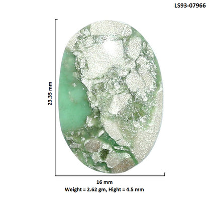 Utah Variscite 16x23.35x4.5 mm Oval Shape Polished Gemstone LS93-07966