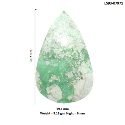 Utah Variscite 19.1x30.7x6 mm Pear Shape Polished Gemstone LS93-07971