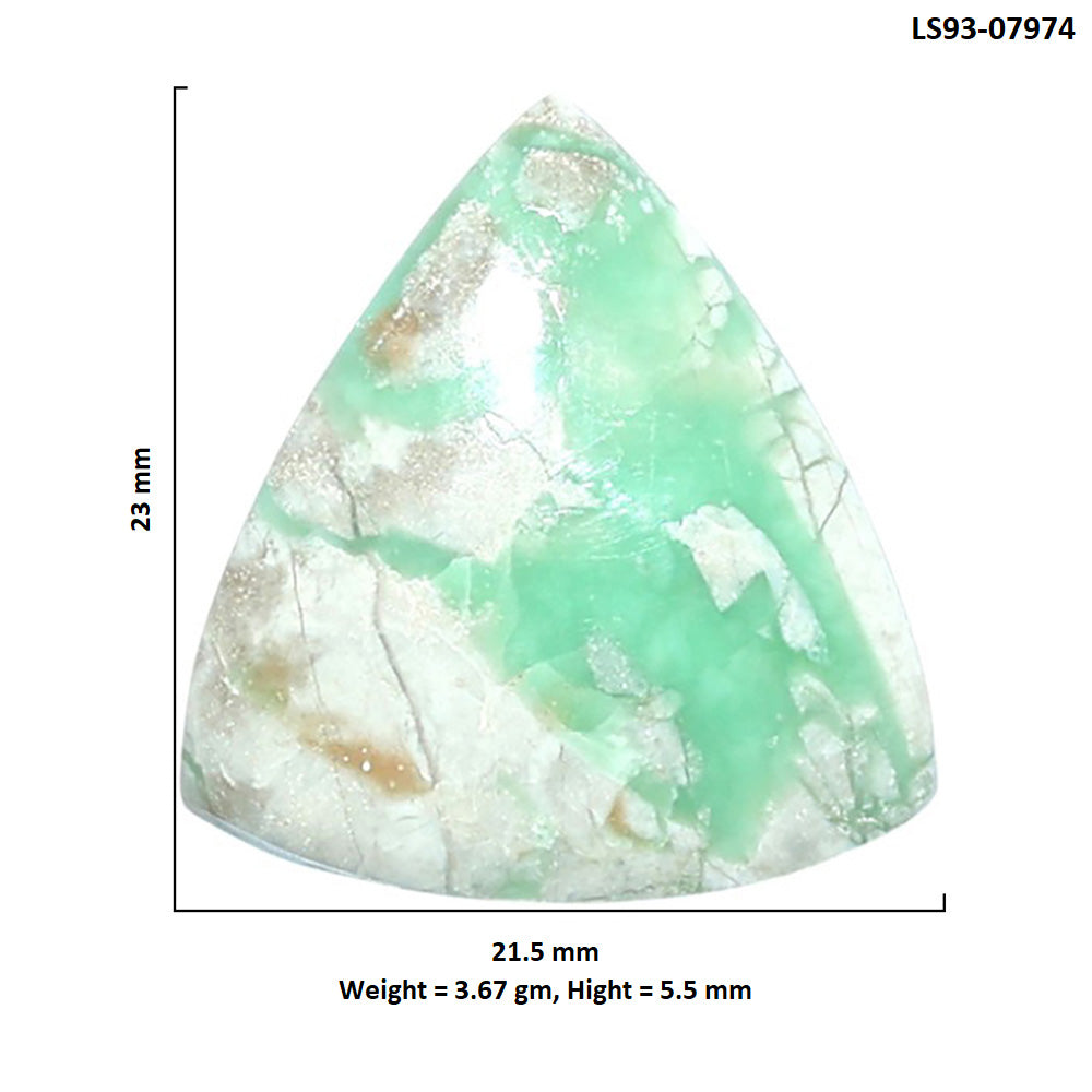 Utah Variscite 21.5x23x5.5 mm Fancy Shape Polished Gemstone LS93-07974