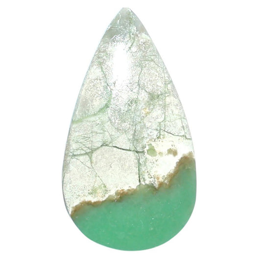 Utah Variscite 17x30.7x5 mm Pear Shape Polished Gemstone LS93-07975