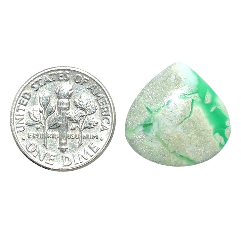 Utah Variscite 18x18x4 mm Heart Shape Polished Gemstone LS93-07983