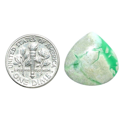 Utah Variscite 18x18x4 mm Heart Shape Polished Gemstone LS93-07983