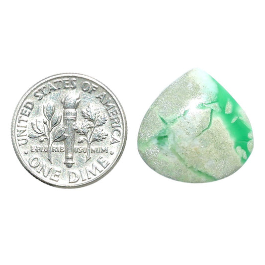 Utah Variscite 18x18x4 mm Heart Shape Polished Gemstone LS93-07983