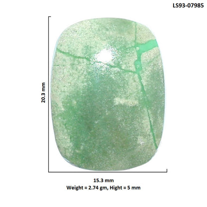 Utah Variscite 15.3x20.3x5 mm Cushion Shape Polished Gemstone LS93-07985
