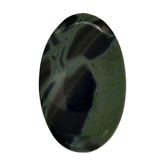 Spider Web Obsidian 20.7x33x5 mm Oval Shape Polished Gemstone LS94-05834