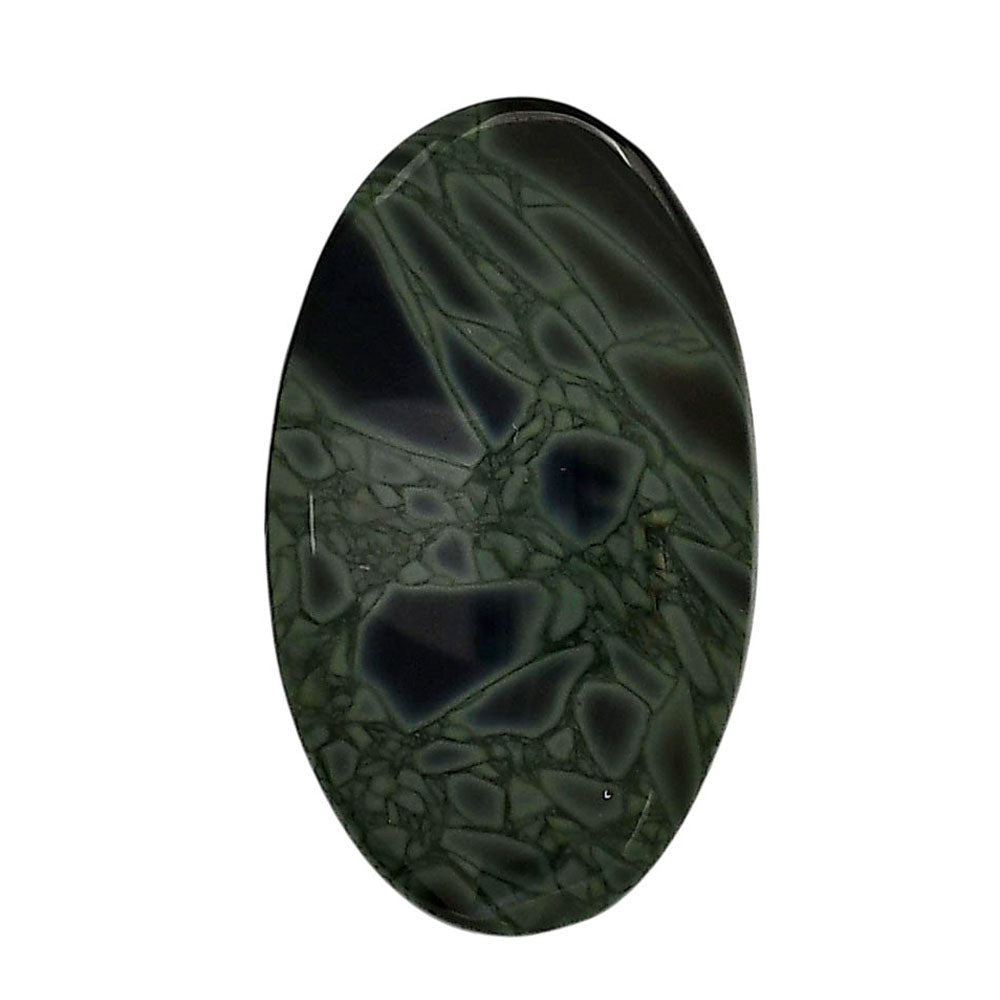 Spider Web Obsidian 21.1x35.75x5.3 mm Oval Shape Polished Gemstone LS94-05837