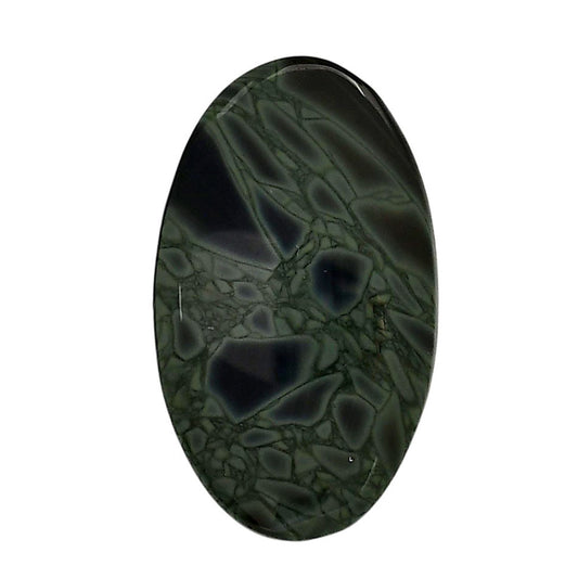 Spider Web Obsidian 21.1x35.75x5.3 mm Oval Shape Polished Gemstone LS94-05837