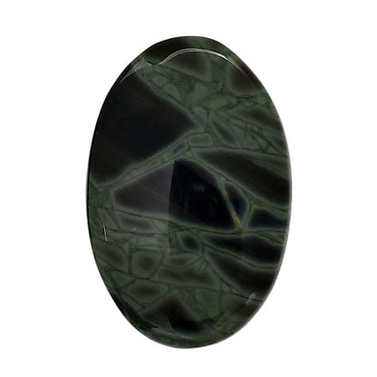 Spider Web Obsidian 20.9x31.55x5 mm Oval Shape Polished Gemstone LS94-05840