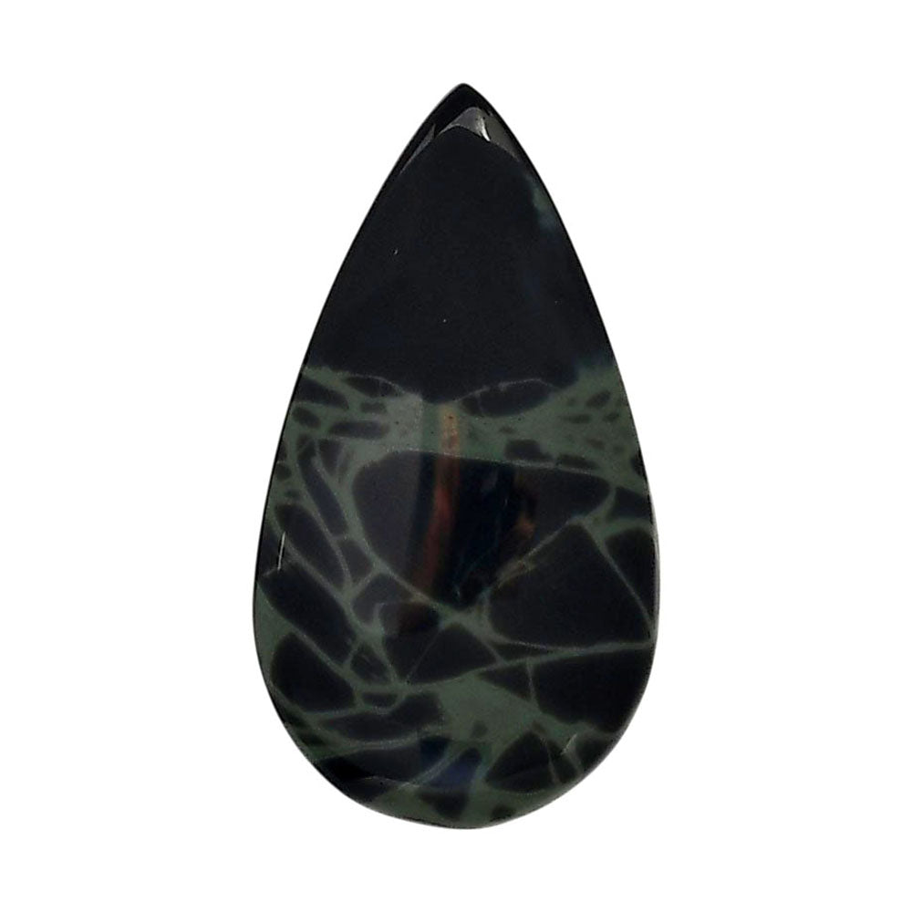 Spider Web Obsidian 18.5x34x5 mm Pear Shape Polished Gemstone LS94-05842