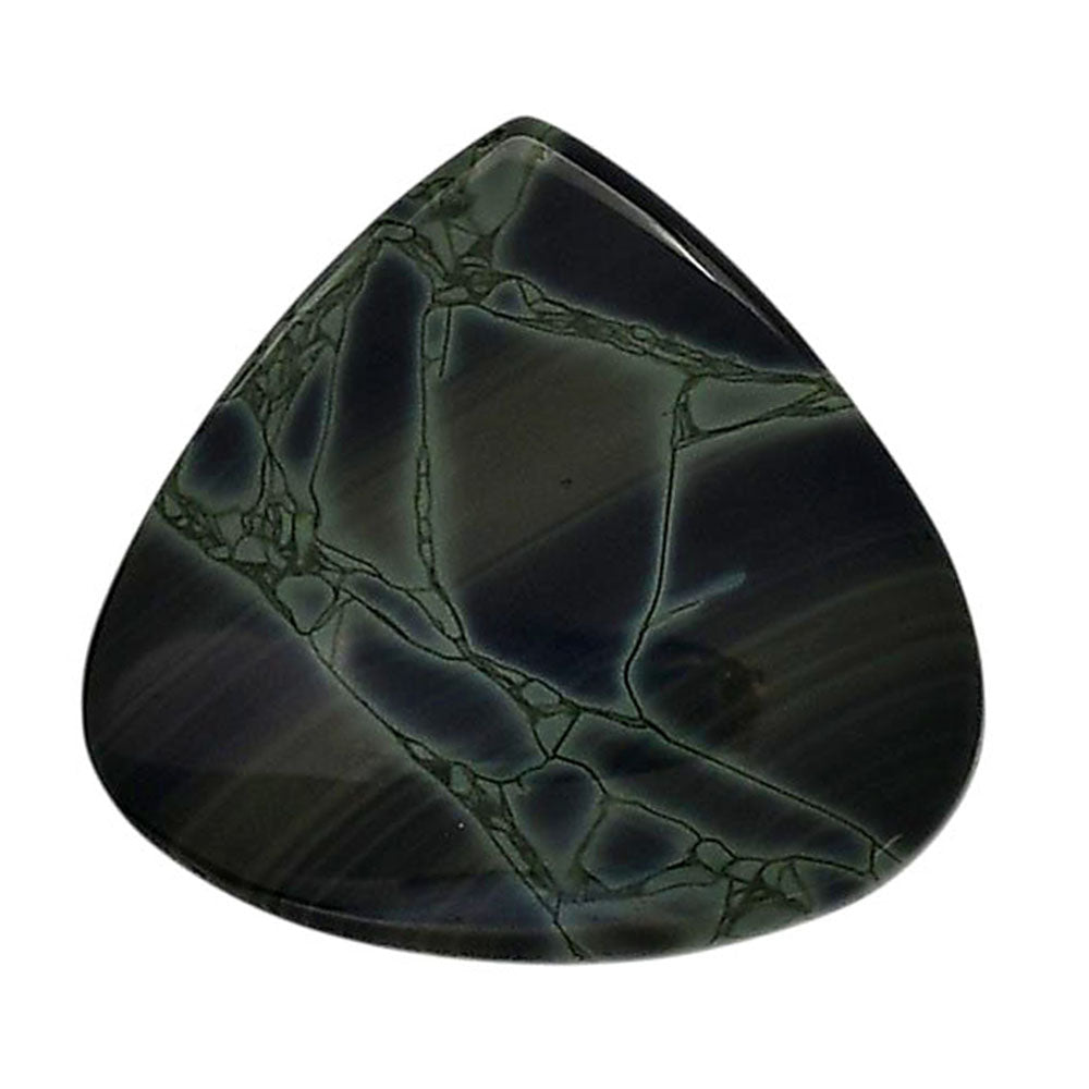 Spider Web Obsidian 26.7x28.4x5 mm Heart Shape Polished Gemstone LS94-05846