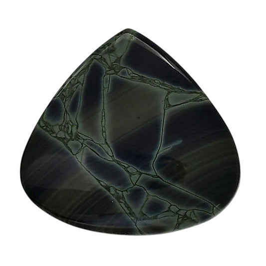 Spider Web Obsidian 26.7x28.4x5 mm Heart Shape Polished Gemstone LS94-05846