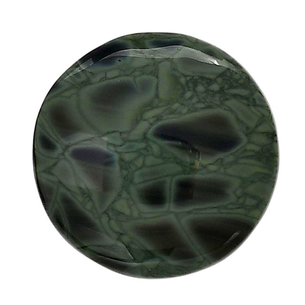Spider Web Obsidian 25.25x25.25x6 mm Round Shape Polished Gemstone LS94-05850