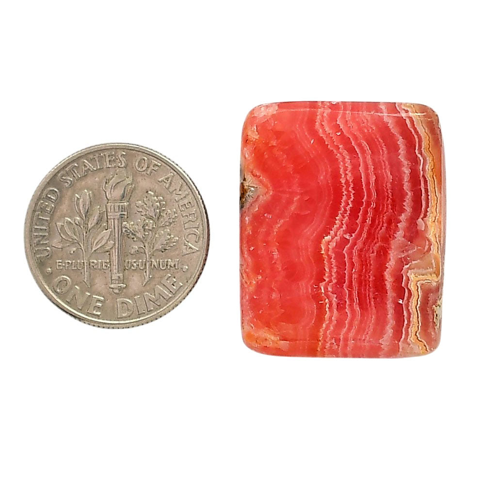 Rhodochrosite Argentina 19.7x24.55x5.5 mm Cushion Shape Polished Gemstone LS95-05855