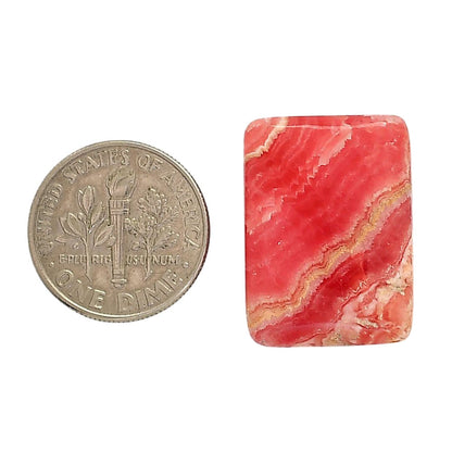 Rhodochrosite Argentina 16.5x22.55x5.5 mm Baguette Shape Polished Gemstone LS95-05856