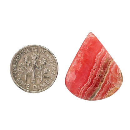 Rhodochrosite Argentina 21.3x25.3x5 mm Pear Shape Polished Gemstone LS95-05858