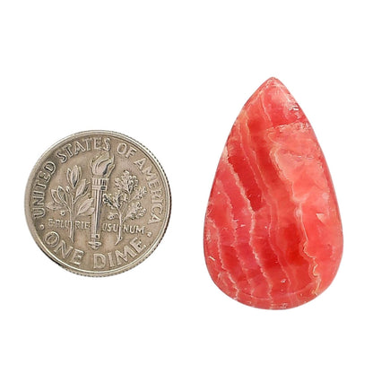 Rhodochrosite Argentina 17x28.2x5.5 mm Pear Shape Polished Gemstone LS95-05859