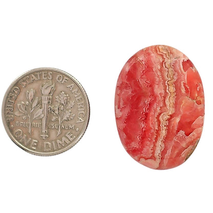 Rhodochrosite Argentina 18x25x6.3 mm Oval Shape Polished Gemstone LS95-05860