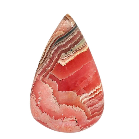 Rhodochrosite Argentina 21.6x34.5x5.5 mm Pear Shape Polished Gemstone LS95-05863