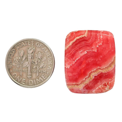 Rhodochrosite Argentina 18.3x22.7x5.3 mm Cushion Shape Polished Gemstone LS95-05864