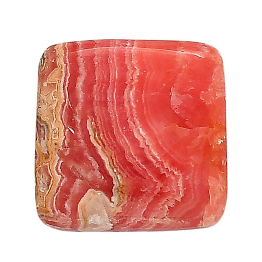 Rhodochrosite Argentina 20.6x20.6x5.5 mm Cushion Shape Polished Gemstone LS95-05866