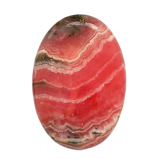 Rhodochrosite Argentina 22.3x32x5.5 mm Oval Shape Polished Gemstone LS95-05868