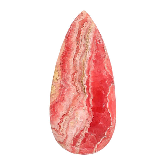 Rhodochrosite Argentina 25.55x55x6 mm Pear Shape Polished Gemstone LS95-05871