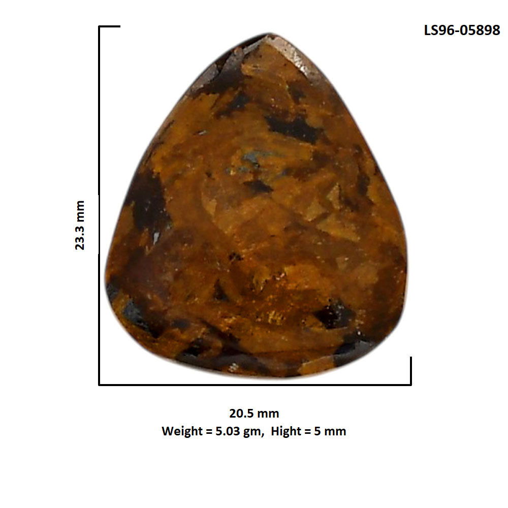 Bronzite 20.5x23.3x5 mm Heart Shape Polished Gemstone LS96-05898