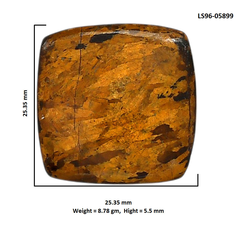Bronzite 25.35x25.35x5.5 mm Cushion Shape Polished Gemstone LS96-05899