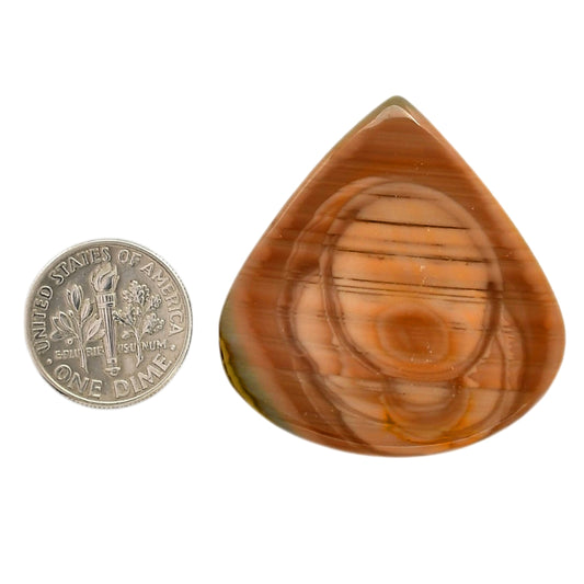 Imperial Jasper 36.35x38x3.4 mm Heart Shape Polished Gemstone LS97-05903