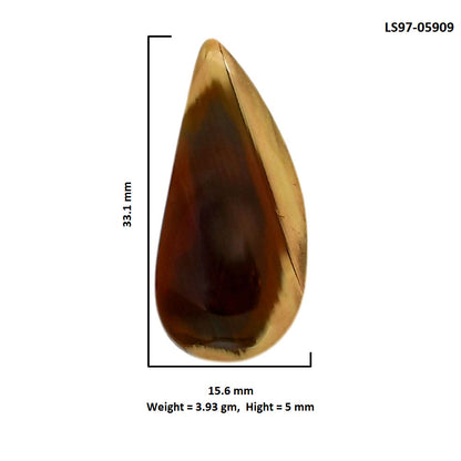 Imperial Jasper 15.6x33.1x5 mm Pear Shape Polished Gemstone LS97-05909