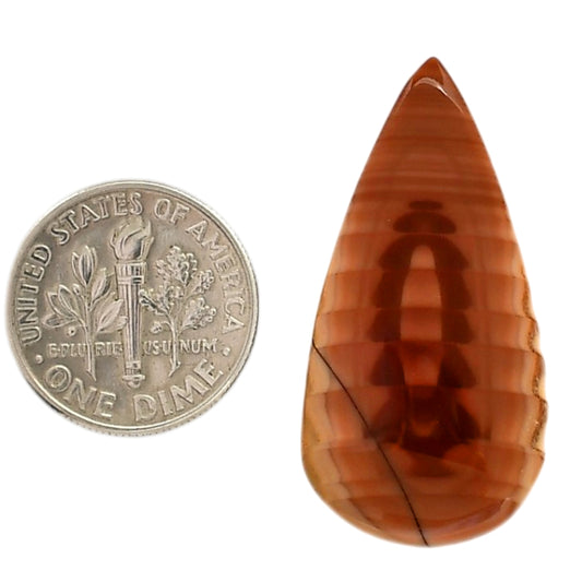 Imperial Jasper 17.2x34.2x5 mm Pear Shape Polished Gemstone LS97-05910