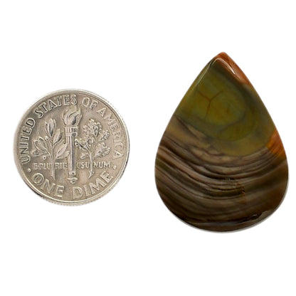 Imperial Jasper 20.6x21.8x5.5 mm Pear Shape Polished Gemstone LS97-05912