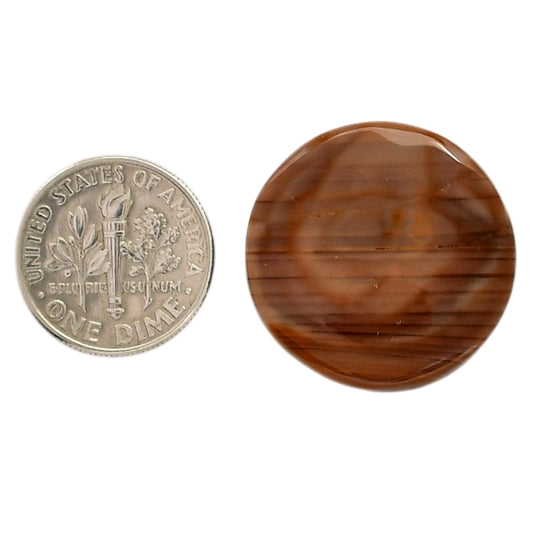 Imperial Jasper 24x24x5 mm Round Shape Polished Gemstone LS97-05916