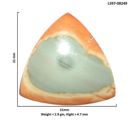 Imperial Jasper 21x21x4.7 mm Fancy Shape Polished Gemstone LS97-08249