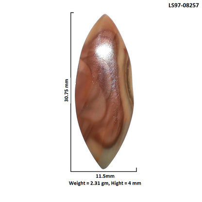 Imperial Jasper 11.5x30.75x4 mm Marquise Shape Polished Gemstone LS97-08257